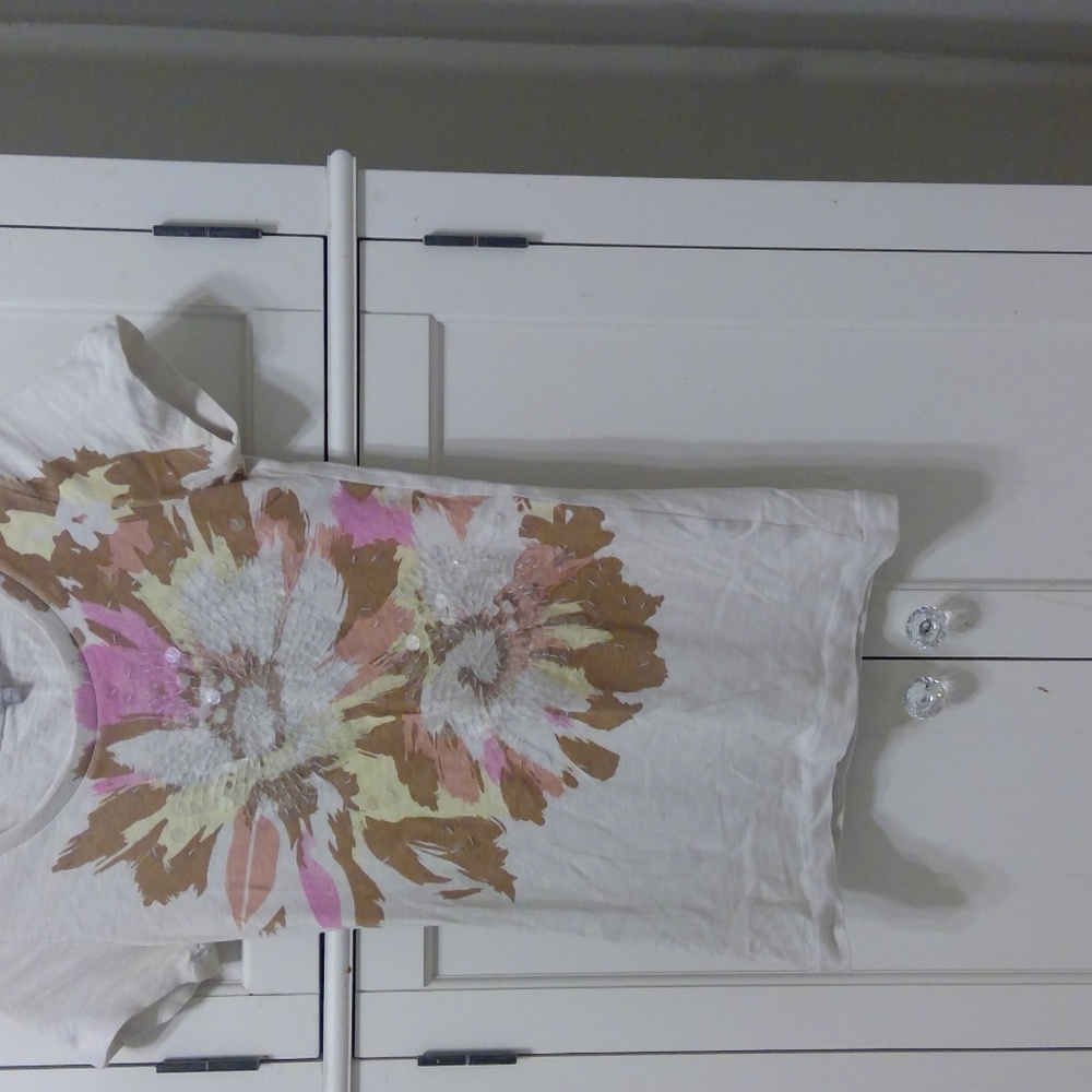 J. Crew Sequinned Floral Cotton T-Shirt